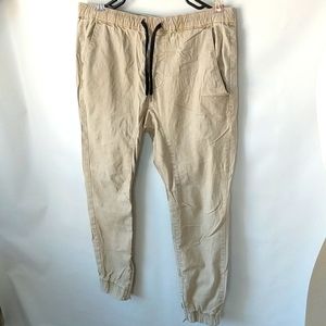 Khaki Joggers size Large Slim Fit